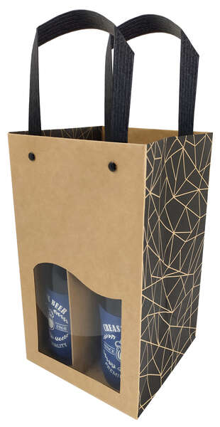 Imagen del producto Bolsa de kraft para 4 o 6 cervezas