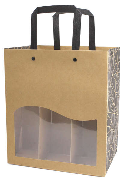 Imagen del producto Bolsa de kraft para 4 o 6 cervezas