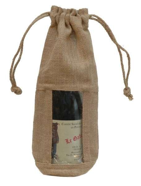 Imagen del producto Bolsa de yute para 1 botella