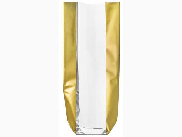 Imagen del producto 100 bolsitas con fondo de cartón y bandas de oro