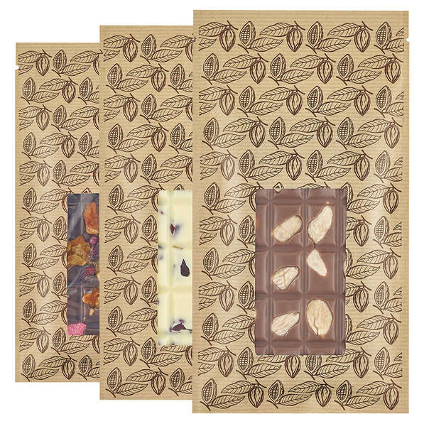 Imagen del producto 100 bolsitas para tabletas de chocolate
