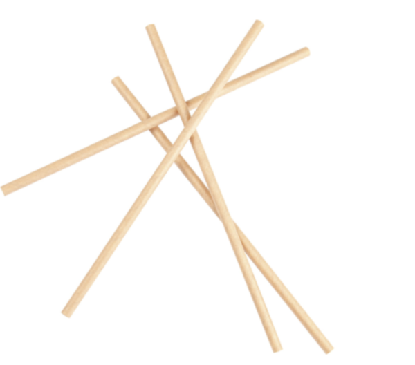 Imagen del producto 250 pajitas de kraft natural