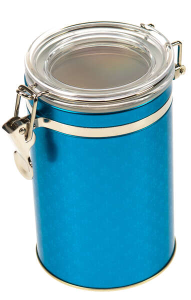 Imagen del producto Caja de café de metal Blue Petrol