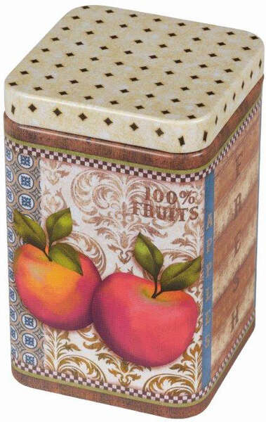 Imagen del producto Caja de té metálica “MANZANAS”