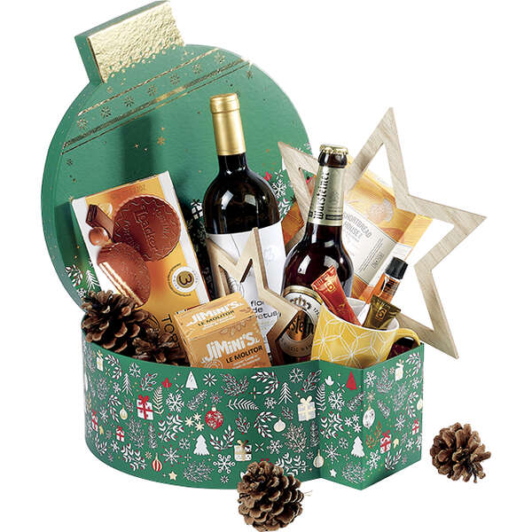 Imagen del producto Caja en forma de bola de árbol de Navidad