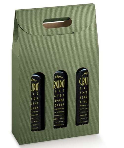 Imagen del producto Estuche regalo de cartón para botellas especiales de aceite de oliva DOC