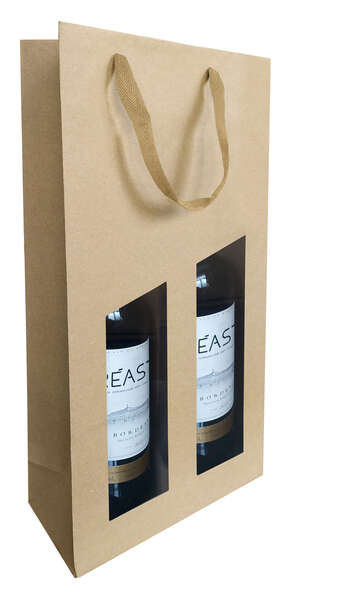 Imagen del producto Bolsa de 1,2,3 botellas Séduction Natural con ventana