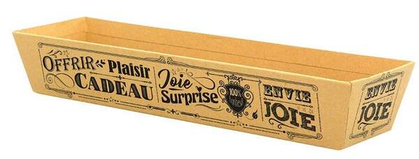 Imagen del producto Bandeja rectangular de kraft retro