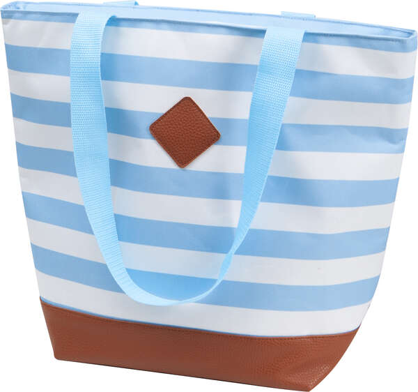 Imagen del producto Bolsa isotérmica 600D con rayas azules