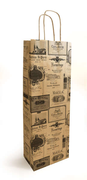 Imagen del producto Bolsa papel kraft Bar de vinos