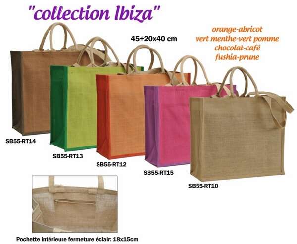 Imagen del producto Colección de yute Ibiza 450+200 x 400 mm