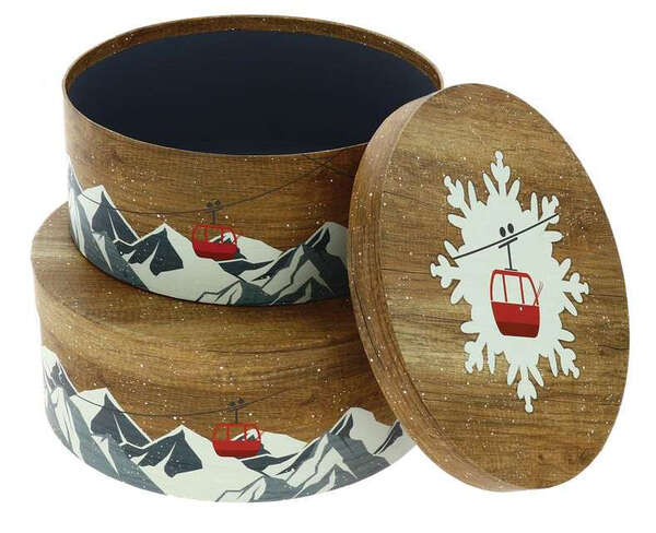 Imagen del producto Lote de 2 cajas redondas Chalet