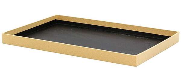 Imagen del producto Caja de cartón kraft con campana para queso 