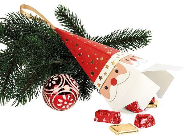Imagen del producto Pirámida de papel de Papá Noel