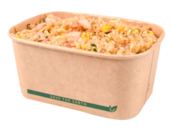 Imagen del producto 50 bandejas rectangulares de cartón 