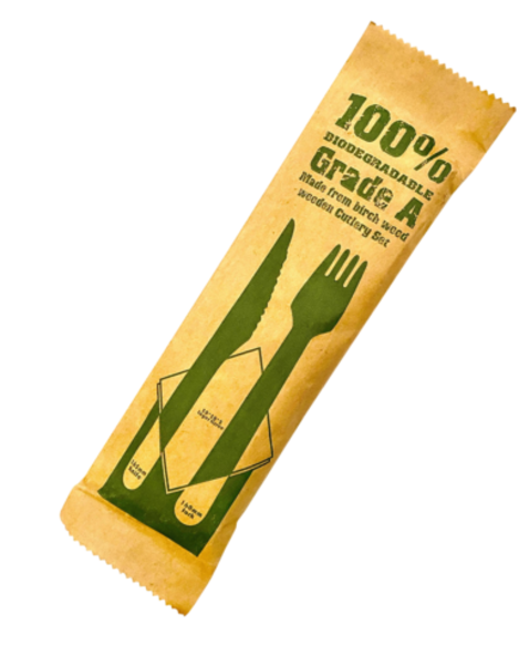 Imagen del producto 500 lotes de cubiertos de madera 