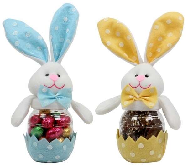 Imagen del producto Frasco trasparente de plástico para Pascua 