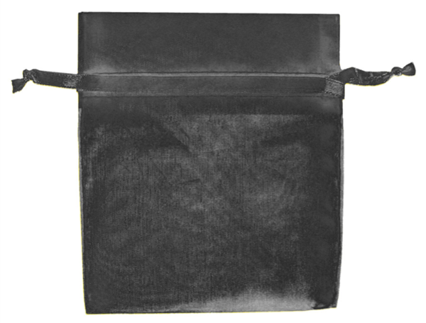 Imagen del producto Bolsitas de organdí con cierre negro 