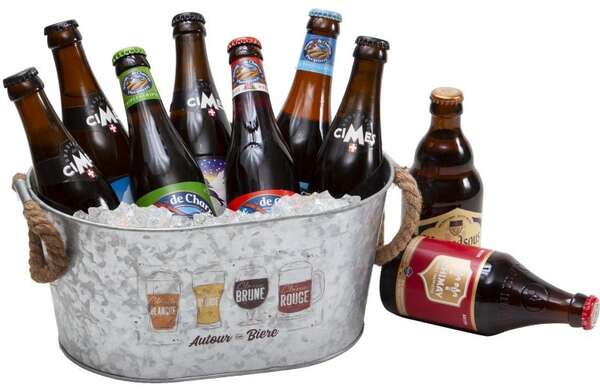 Imagen del producto Cesta de metal cerveza 