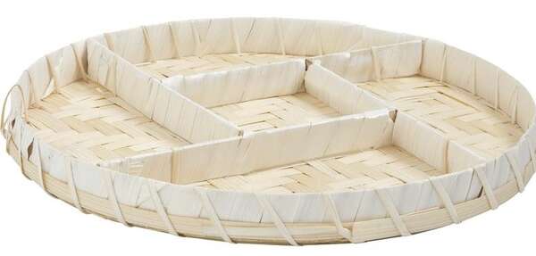 Imagen del producto Cesta con compartimentos de bambú