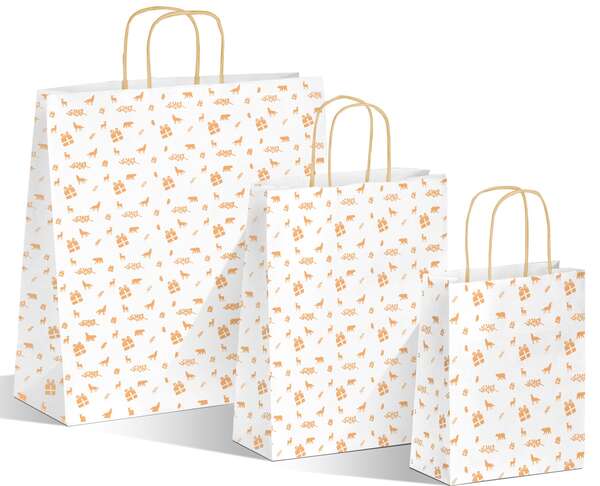 Imagen del producto Bolsa papel  kraft de Navidad Noe