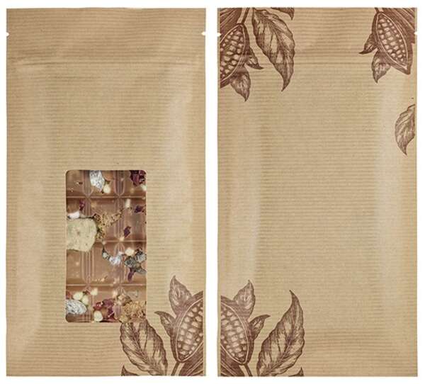 Imagen del producto Estuche reciclable para tableta de chocolate “Cabosses Ecru”