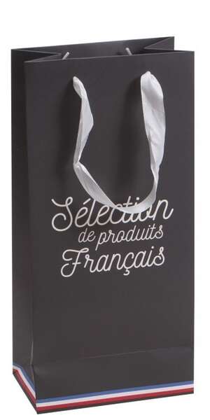 Imagen del producto Bolsa de cartón “Selección de productos franceses” 2 botellas