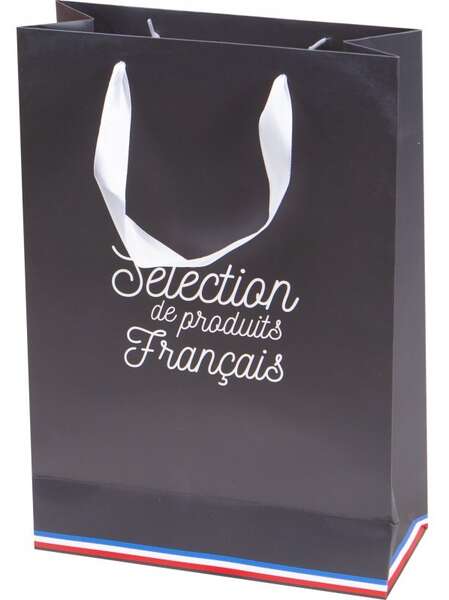 Imagen del producto Bolsa papel kraft “Selección de productos franceses” 3 botellas