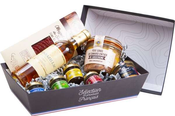 Imagen del producto Bandeja de cartón “selección de productos franceses”