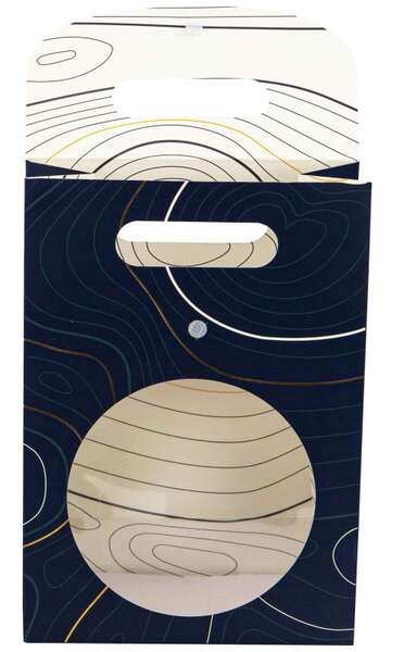 Imagen del producto Bolsa de regalo de cartón rectangular azul Abyss