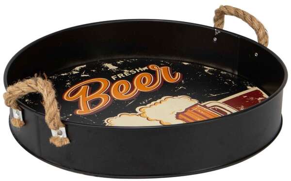 Imagen del producto  Bandeja Metálica Redonda Negra 