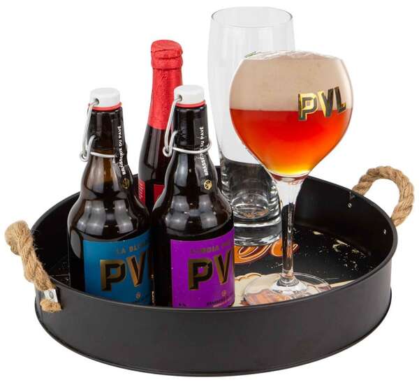 Imagen del producto  Bandeja Metálica Redonda Negra 