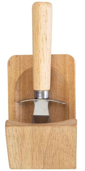 Imagen del producto Cuchillo de madera para ostras con soporte 
