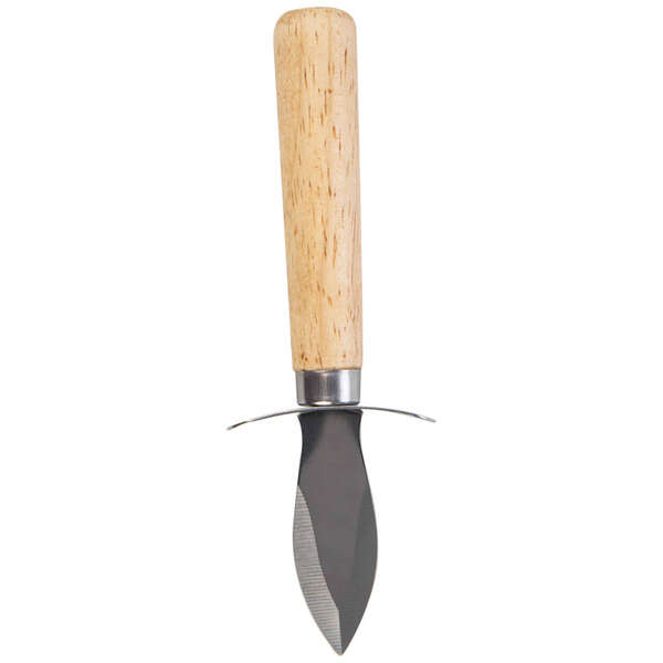 Imagen del producto Cuchillo de madera para ostras con soporte 