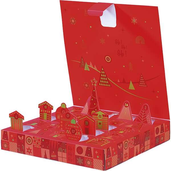 Imagen del producto Calendario de Adviento en Caja de Cartón Colección “Mosaico Festivo”