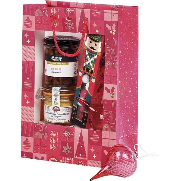 Imagen del producto Bolsa  papel con ventana Colección Festive Mosaic