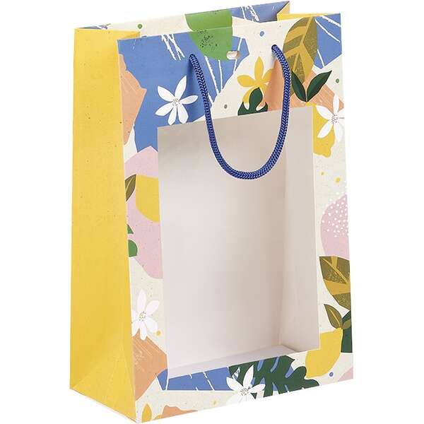 Imagen del producto Bolsa de papel con ventana Colección “Citrus Garden”