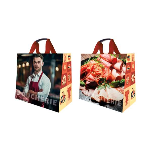 Imagen del producto Bolsas Tote de Polipropileno Tejido “Carnicería Charcutería” 30L