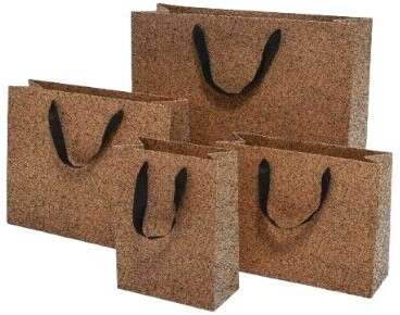 Imagen del producto Bolsa asa cordon decorada corcho