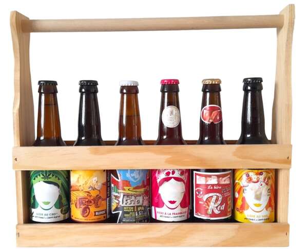 Imagen del producto Caja forma botella 6x33cl Cuello Largo