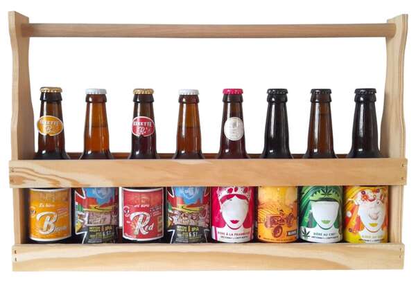 Imagen del producto Caja forma botella 8x33cl Cuello Largo