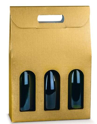 Imagen del producto Estuche de cartón Colección Gold 2 y 3 botellas de Champán
