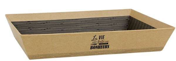 Imagen del producto Bandeja kraft “La vida está hecha de pequeñas alegrías”
