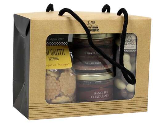 Imagen del producto Bolsa Maleta Ventana Kraft 