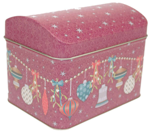 Imagen del producto Caja metálica “Adornos navideños”