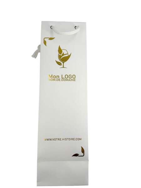 Imagen del producto Bolsas para botellas sin ventana Blanco  (Personalización posible)