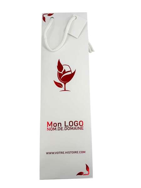 Imagen del producto Bolsas para botellas sin ventana Blanco  (Personalización posible)