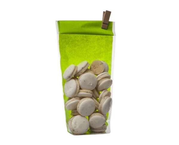 Imagen del producto 100 bolsitas impresas Tela de yute verde