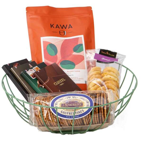 Imagen del producto Cesta metálica redonda verde salvaje