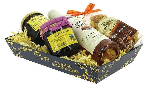 Imagen del producto Cesta de cartón rectangular Plaisir Gourmand